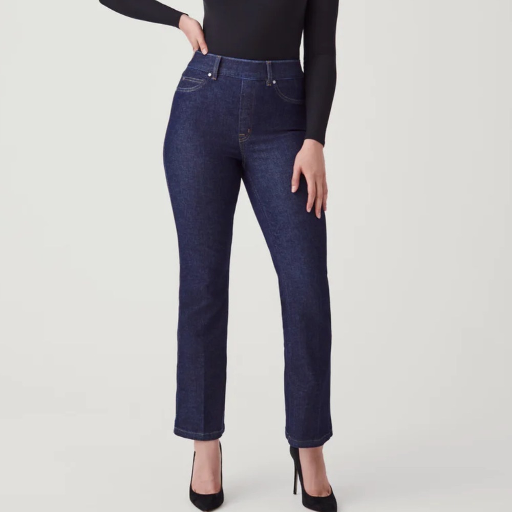 Spanx kick flare jeans size petite 2x - raw indigo - 20699 - item 23